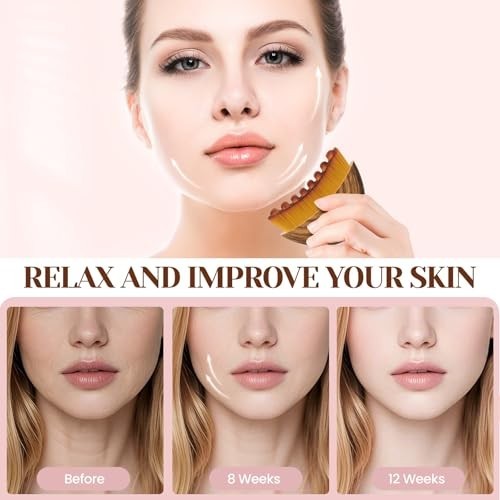 Lymphatic Contour Face Brush for Lymphatic Drainage Face Massage Sculpting