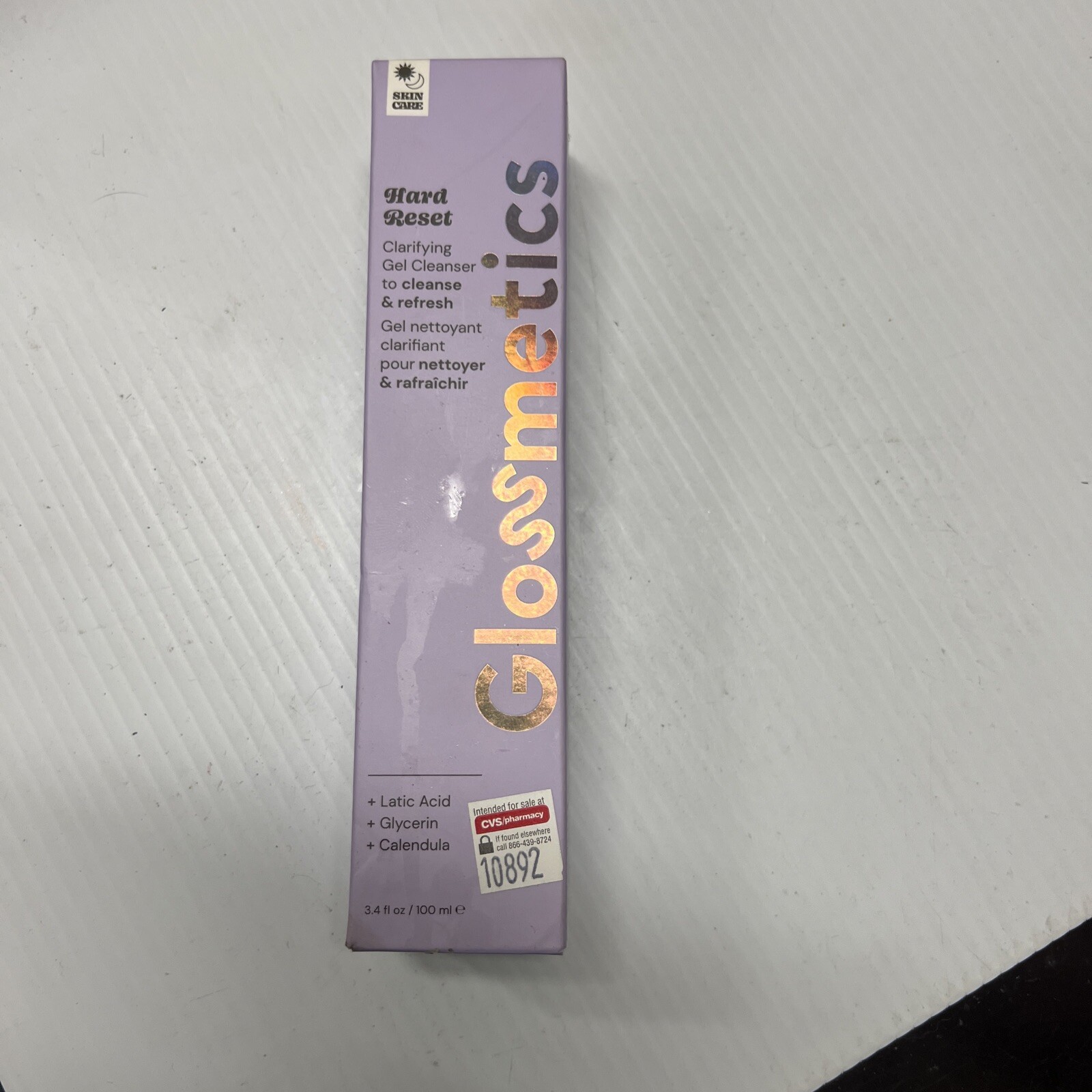 NEW BOXES GLOSSMETICS HARD RESET CLARIFYING GEL CLEANSER – 3.4 OZ