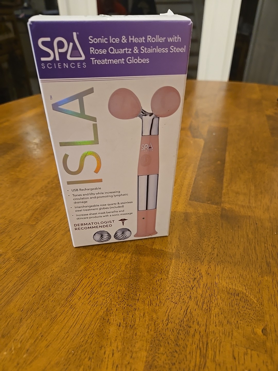 Spa Sciences ISLA Sonic Face & body Contouring Ice & Heat Roller NEW