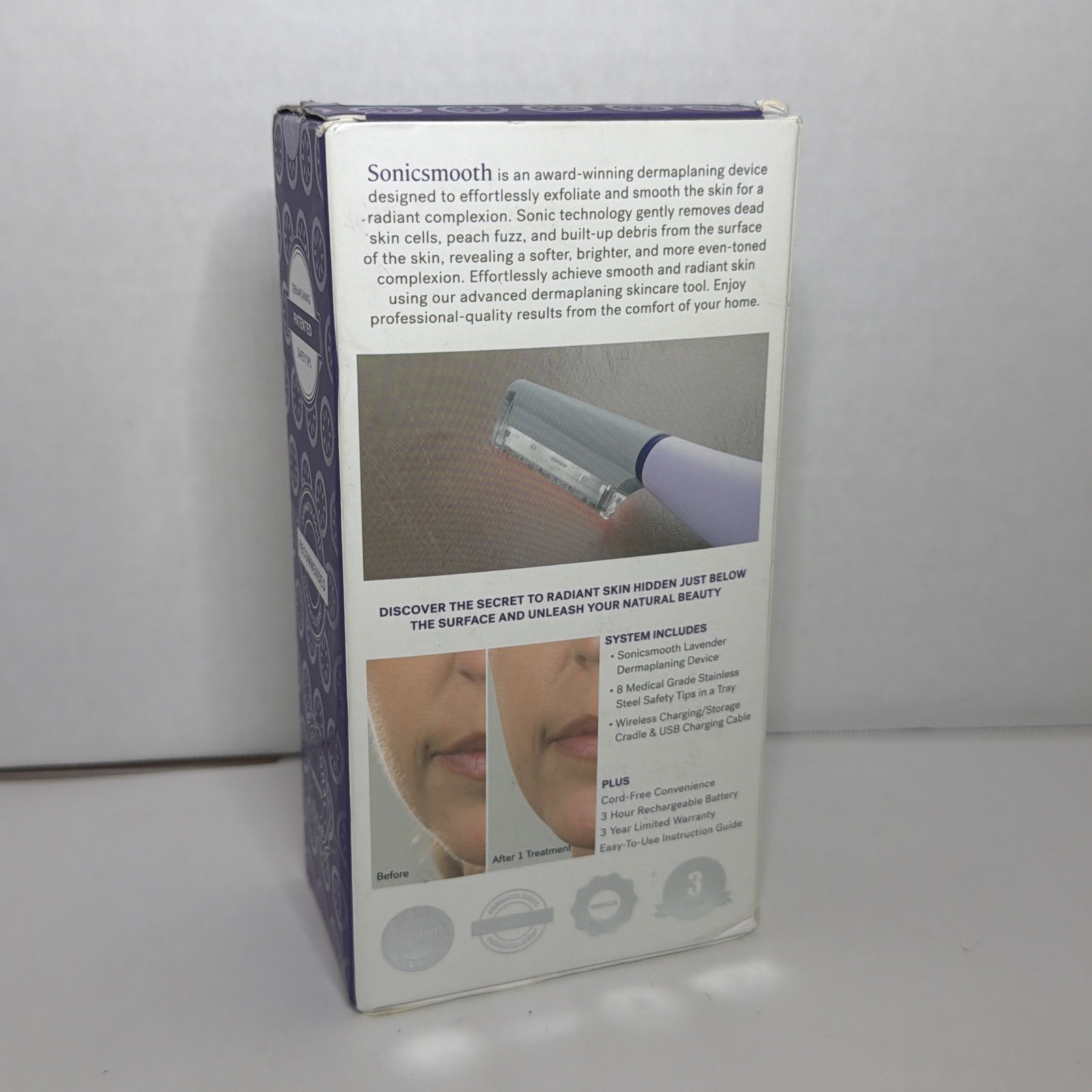 Michael Todd Beauty Sonicsmooth Pro+ Dermaplane Razor for Women Face – Open Bx
