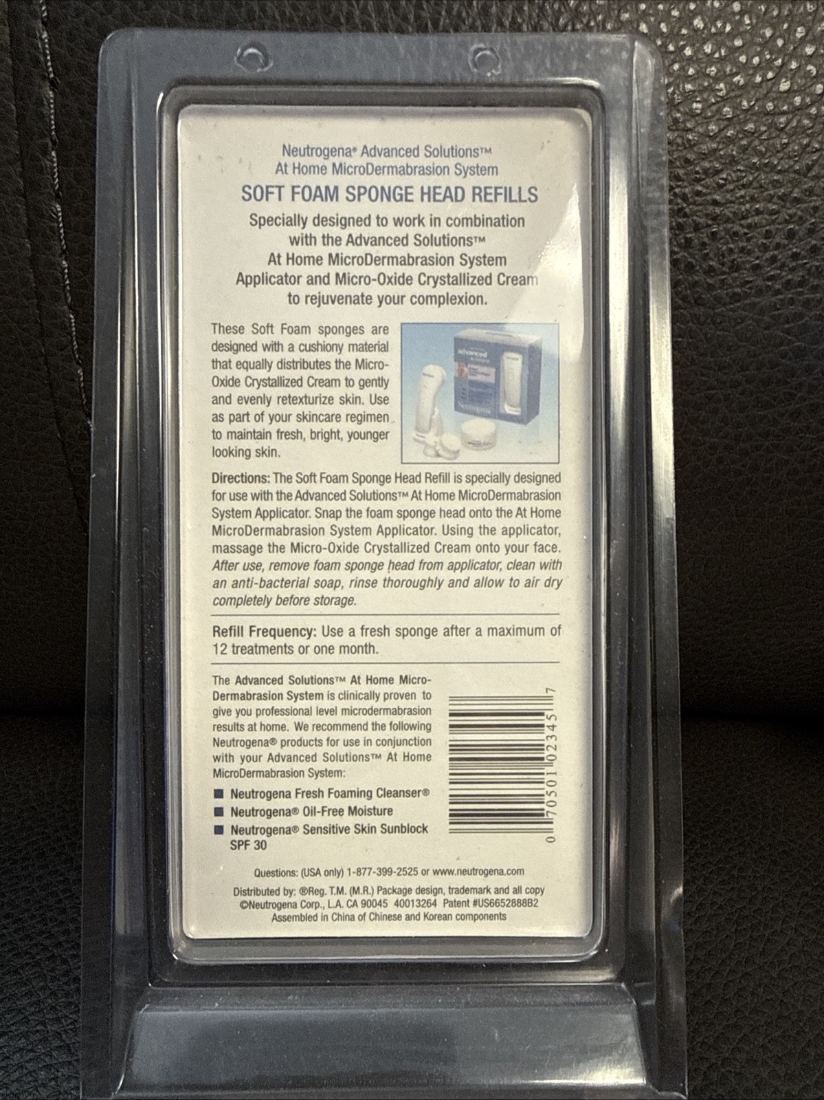 Neutrogena Advanced Solutions Soft Foam Sponge Heads Microdermabrasion Refill