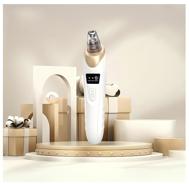 Blackhead Vacuum Pore Cleaner – 3 Suction Levels, USB Charge, 5 Pro Heads