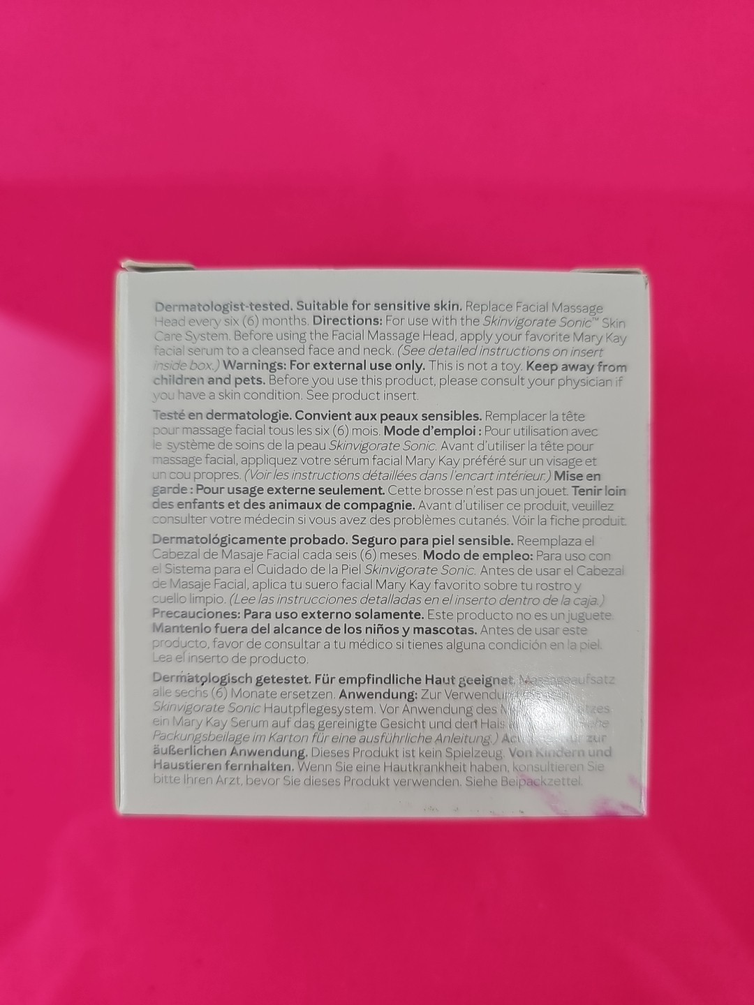 Mary Kay Skinvigorate Sonic 1 Facial Massage Head 135590 New in Box