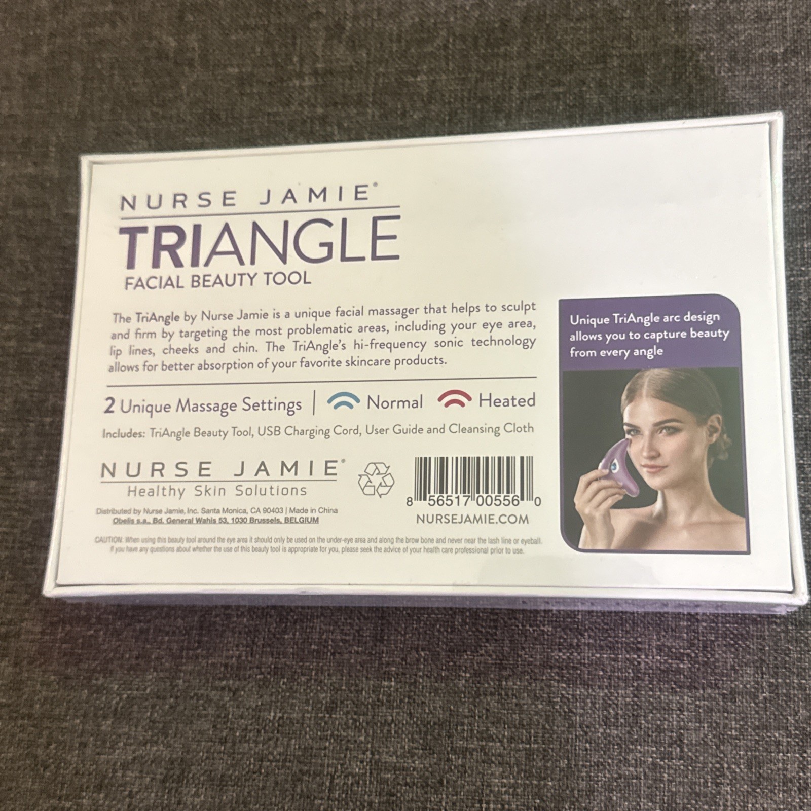Nurse Jamie TRIANGLE Facial Beauty Tool Sculpting Firming Sonic Face Massager.