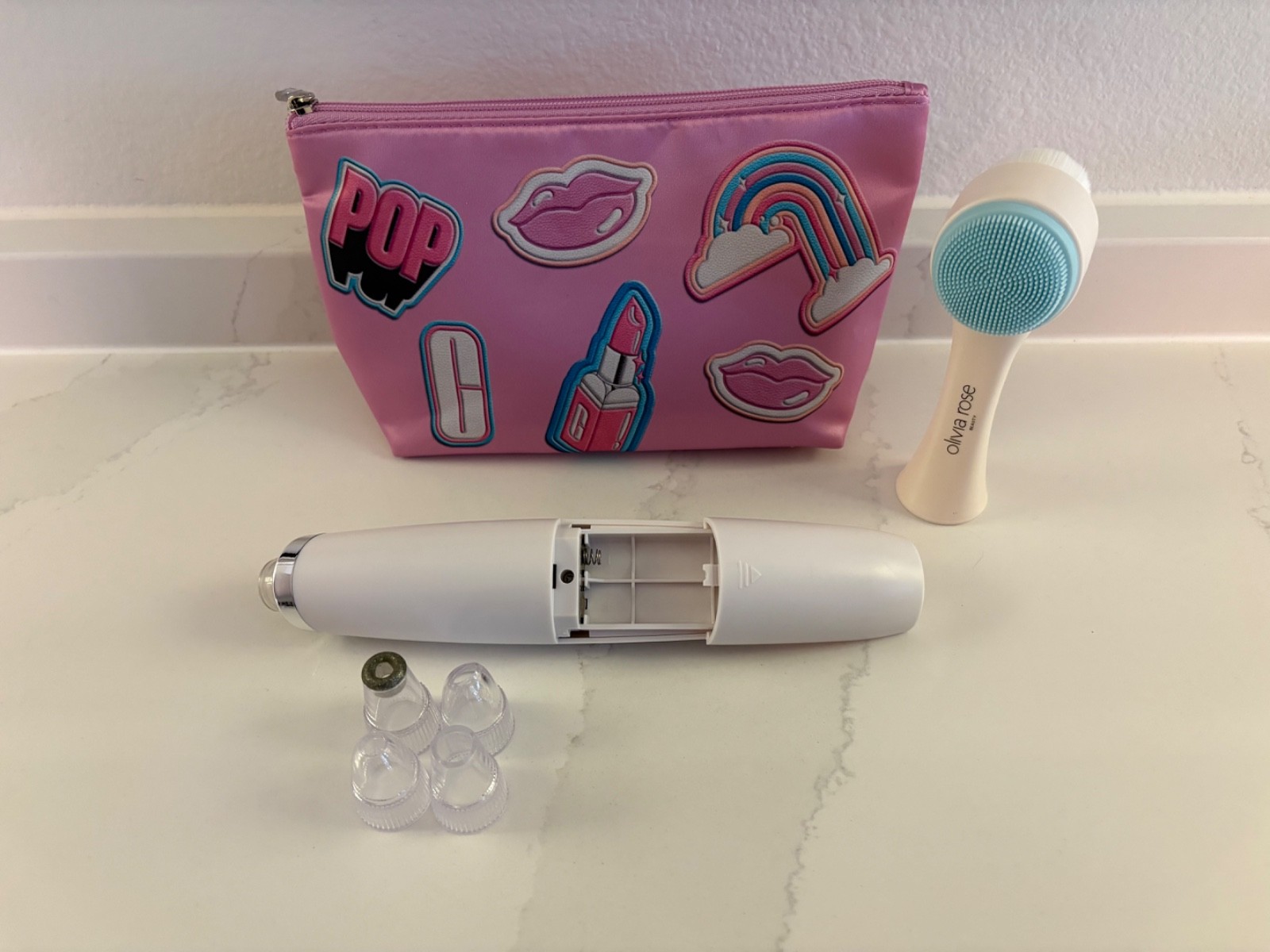 Olivia Rose Microdermabrasion Wand and dual head face scrubber/exfoliator