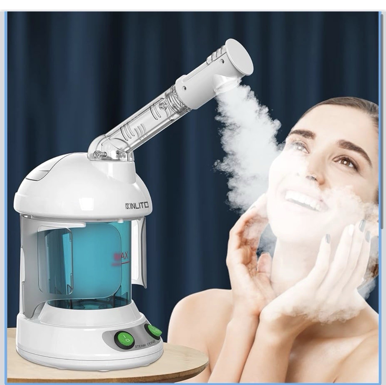 nano ionic facial steamer, Portable Facial Steamer With 360° Rotatable Arm