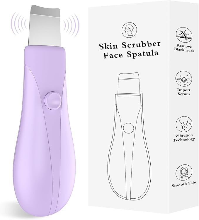 Skin Scrubber Face Spatula Skin Pore Cleaner Blackhead Remover Tools Purple