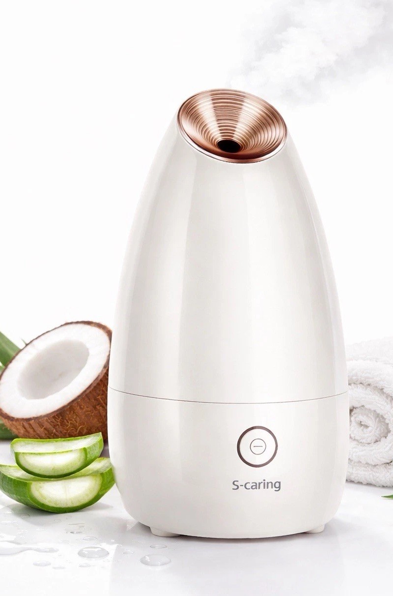 S-Caring Ionic Facial Steamer Nano Steam Face Moisturizer Pore Cleaner Spa