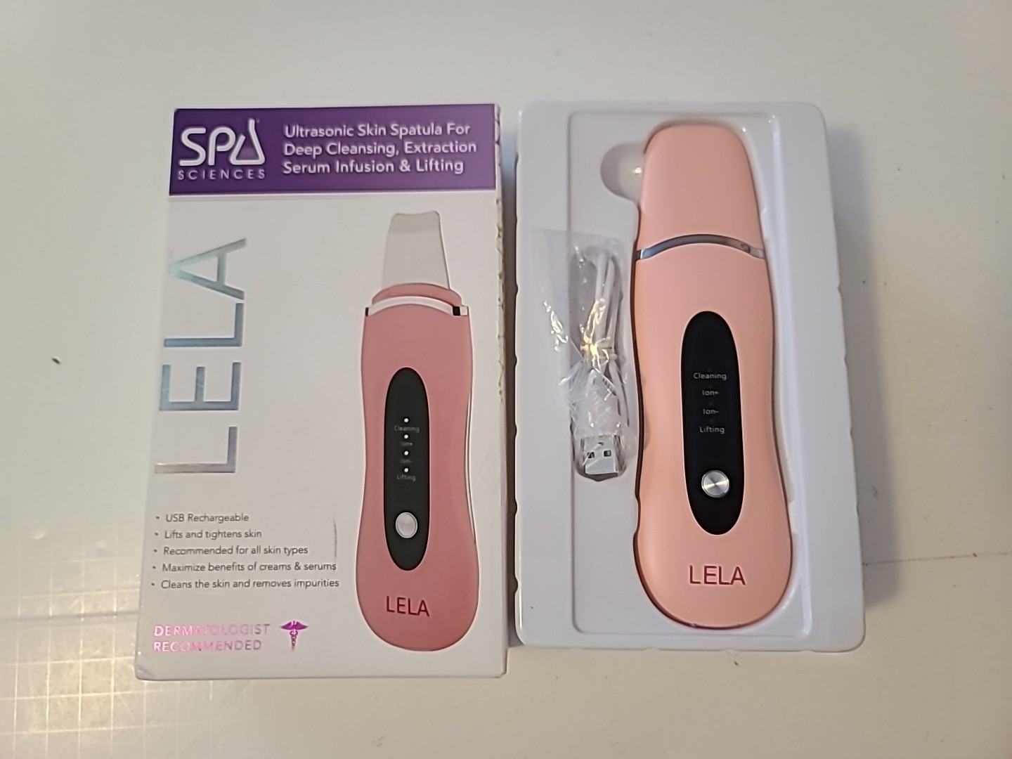 Spa Sciences Lela Ultrasonisc Skin Spatula For Deep Cleansing