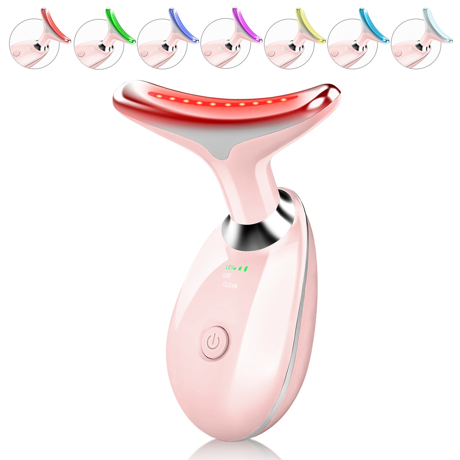 7 in One Red Light Therapy Anti Aging Face Massager Electric Face Lift Device