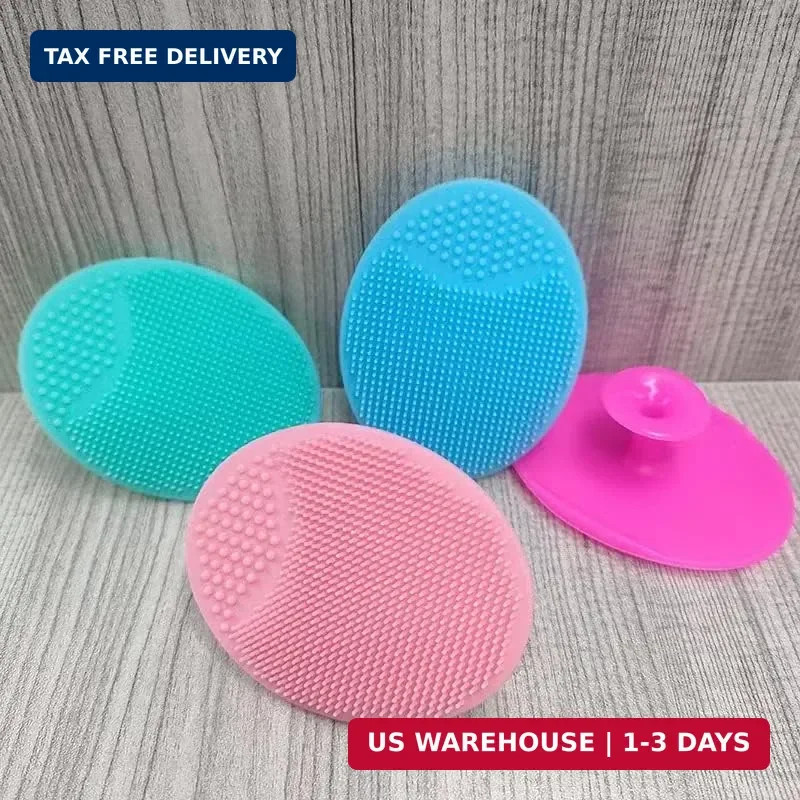 Silicone Facial Cleansing Brush – 4 Pack Face Scrubber & 1 Count (Pack of 4)