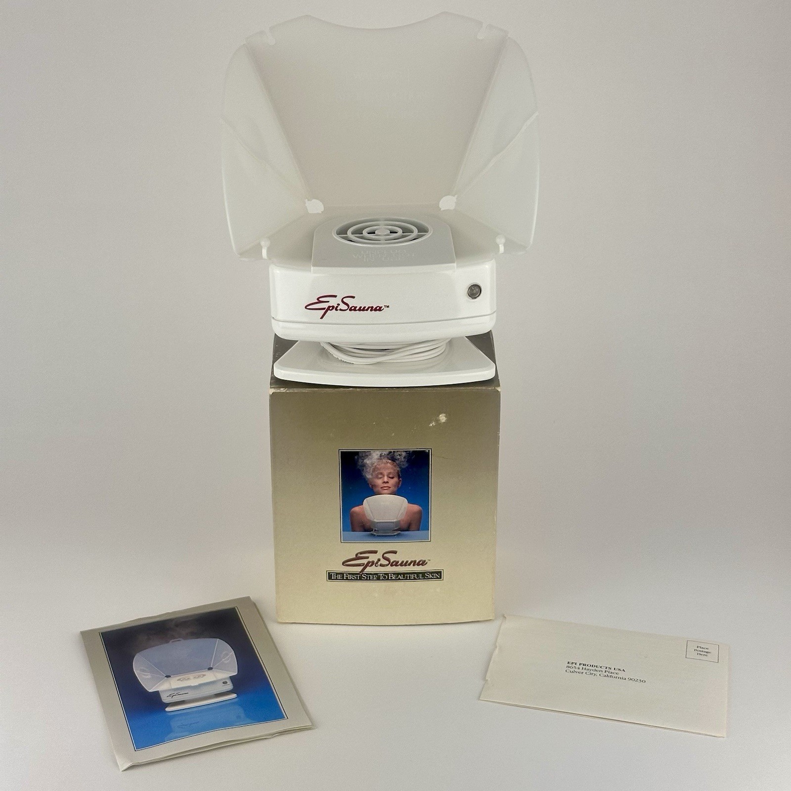 Epilady Epi Sauna Facial Steamer 1980s For Face Original Packaging VTG Tested
