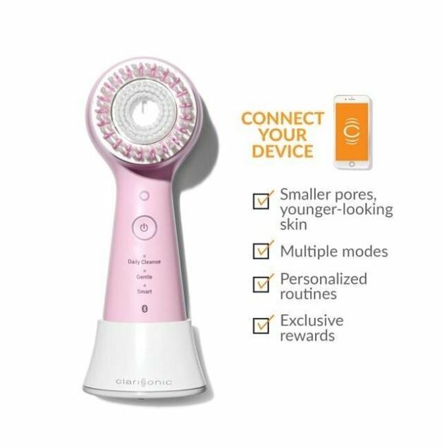 Clarisonic Mia Smart 3-in-1 App Connected Sonic Facial Beauty Device – PINK