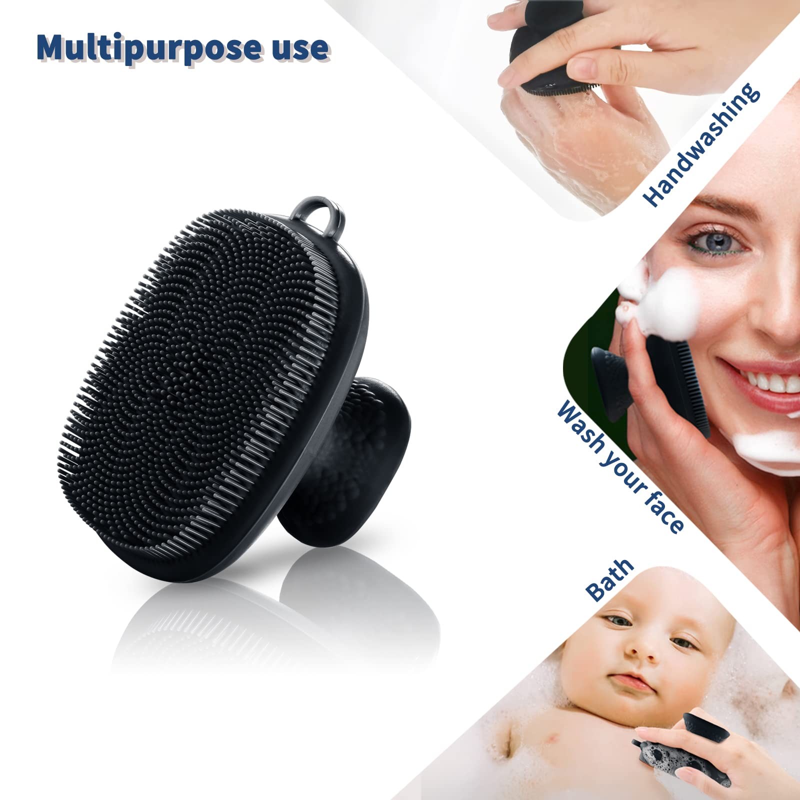 Vwmyq Face Scrubber Silicone Face Scrubber For Men Facial Cleansing Brush