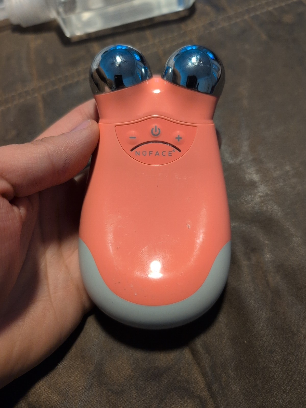 NuFace Pro Trinity Facial Toning Device Only NO CHARGER Pink