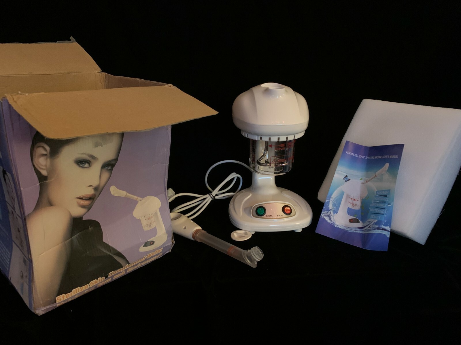 Personal Mini Steam Beauty Machine w/ Ultraviolet Sterilzer Steamer New in Box