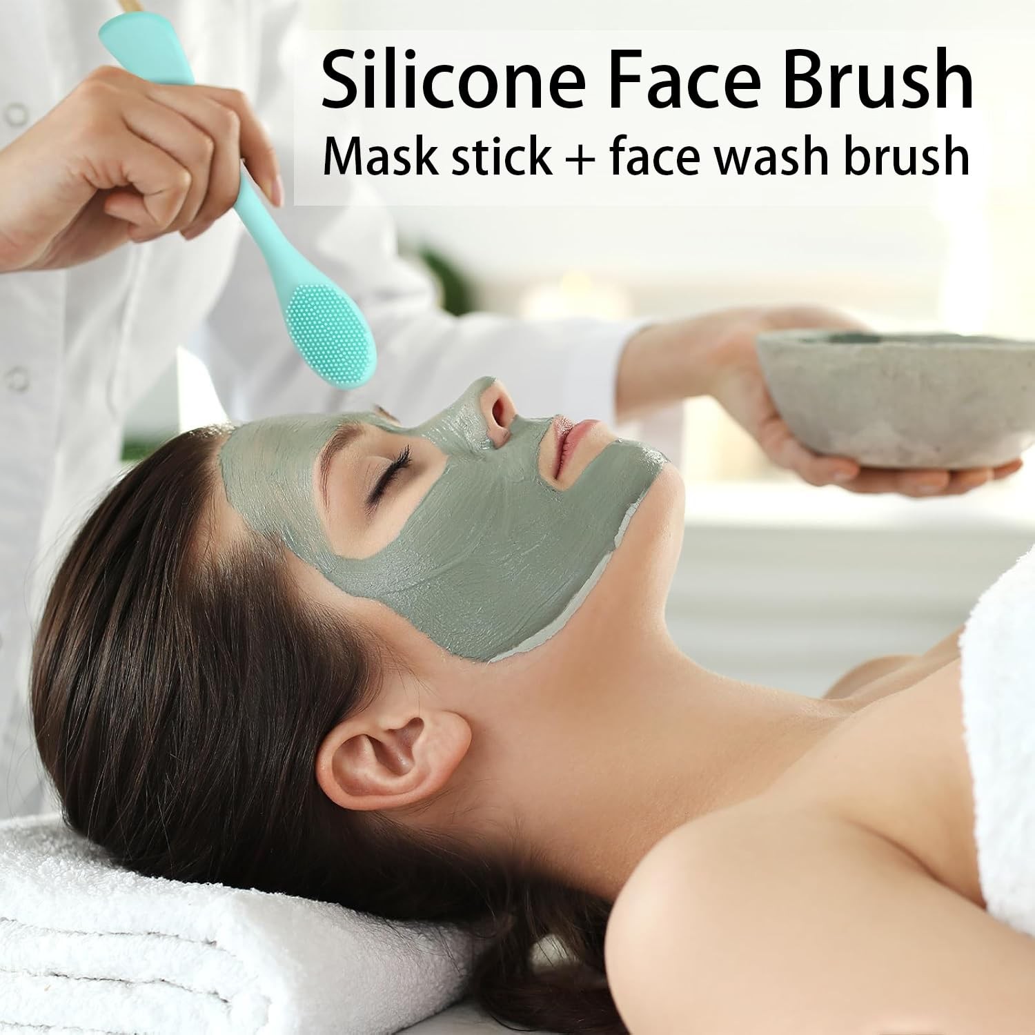 Facial Cleansing Brush,Pore Cleaning Brush Silicone for Skincare Blue