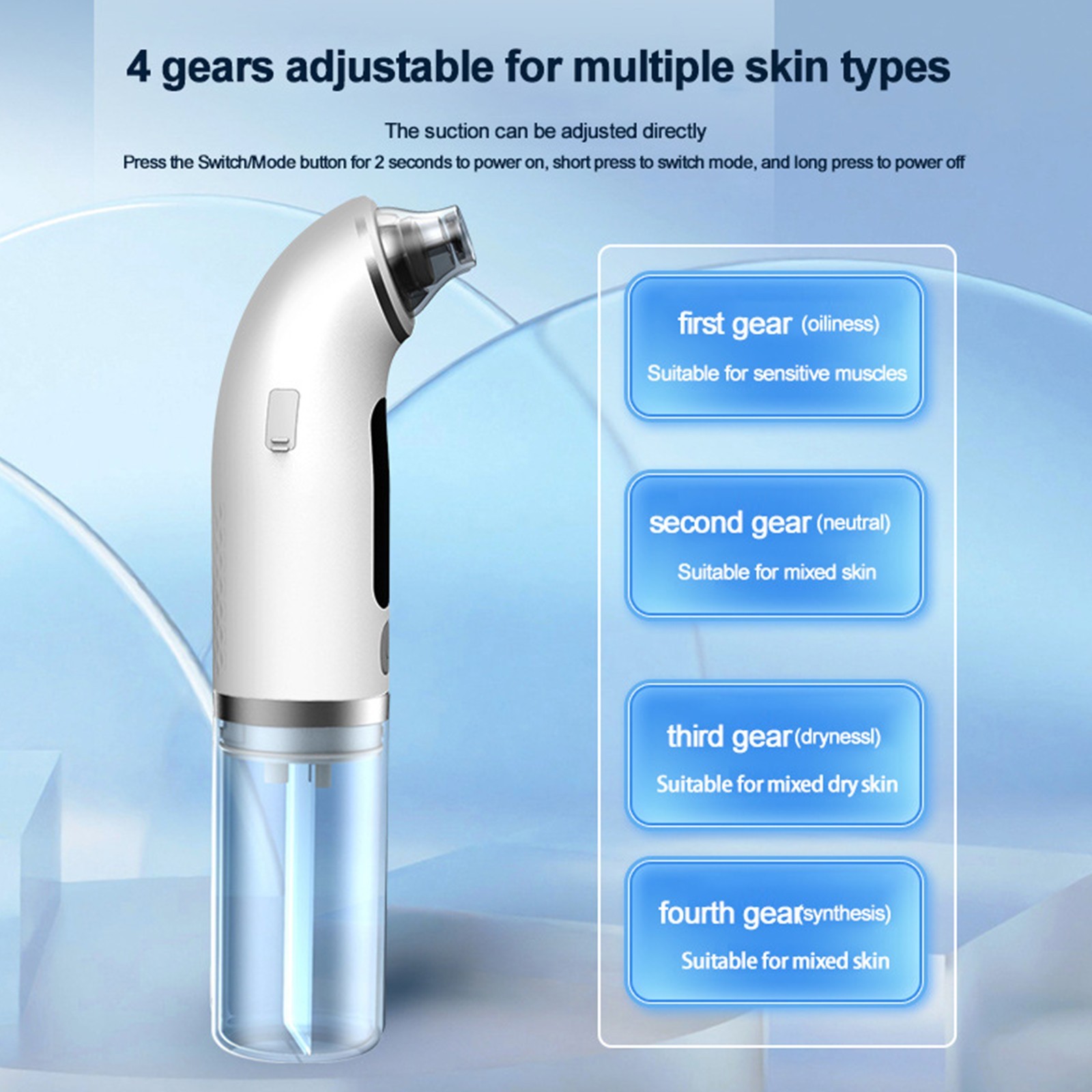Electric Blackhead Remover Pore Vacuum Face Cleaner Pimple Black Head Removal US