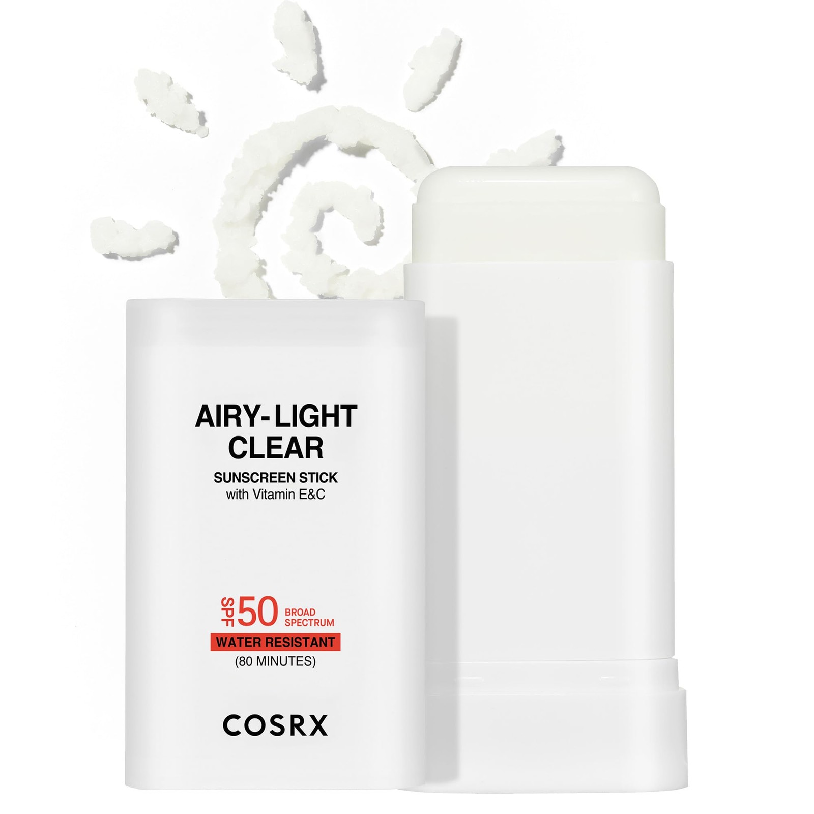 COSRX Airy-Light Clear Sunscreen Stick with Vitamin 0.67 Ounce (Pack of 1)