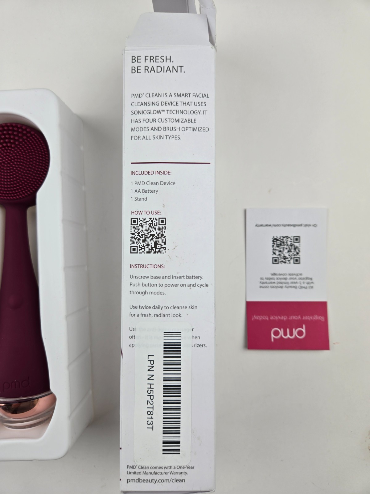 PMD Clean – Smart Facial Cleansing Device with Silicone Brush & Anti-Aging