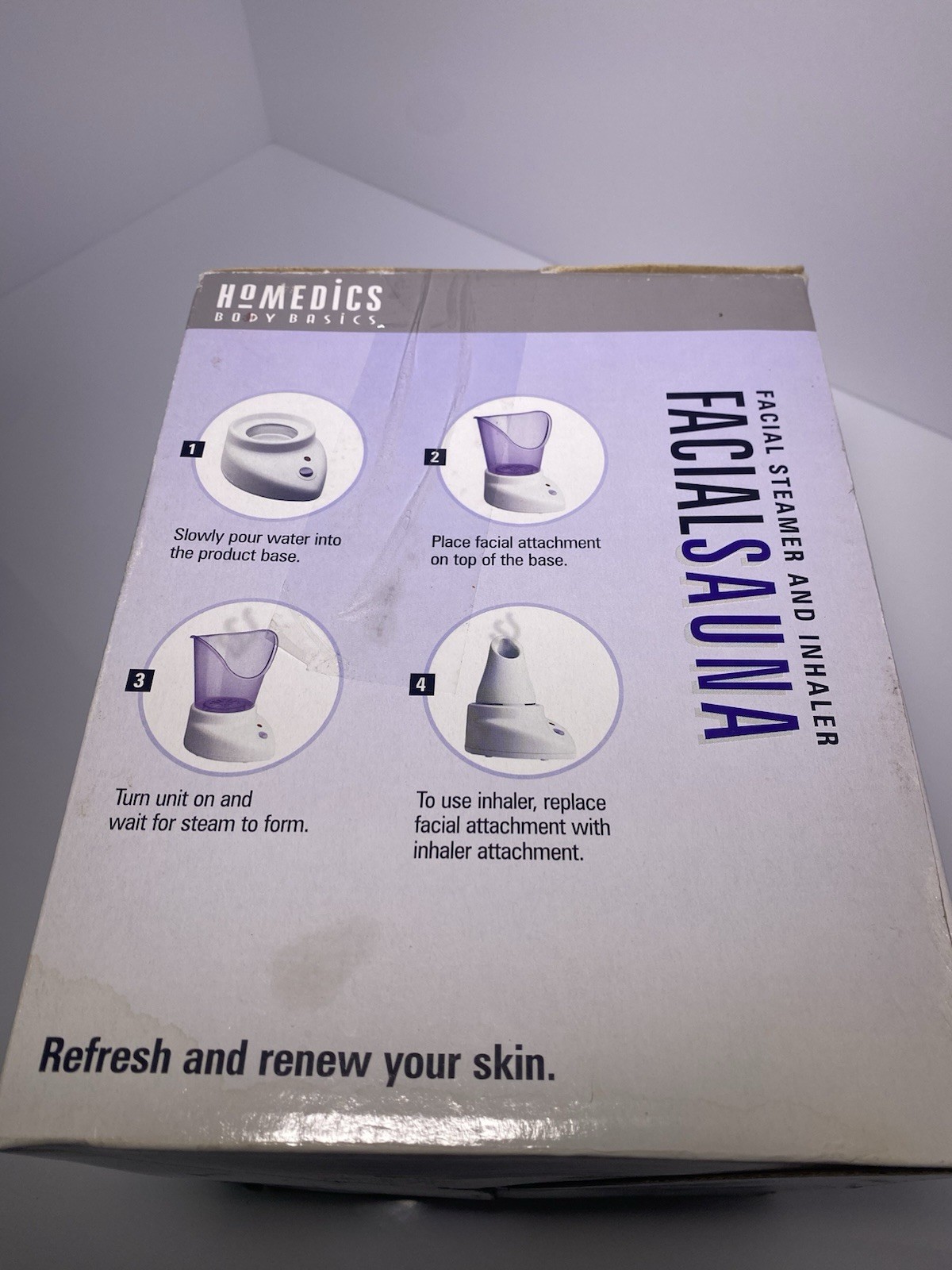 Homedics body basics – facialsauna facial steamer and inhaler