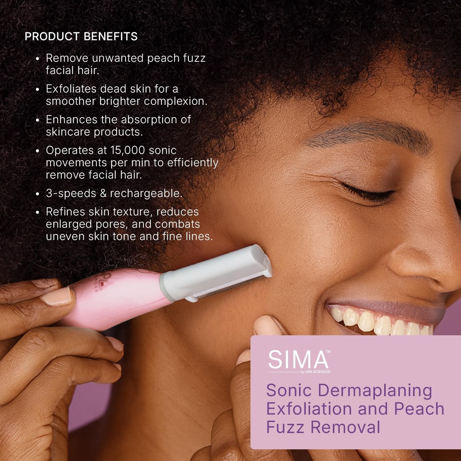 Patented Dermaplane Razor for Women – 2-in-1 Facial Exfoliation & Hair Removal,