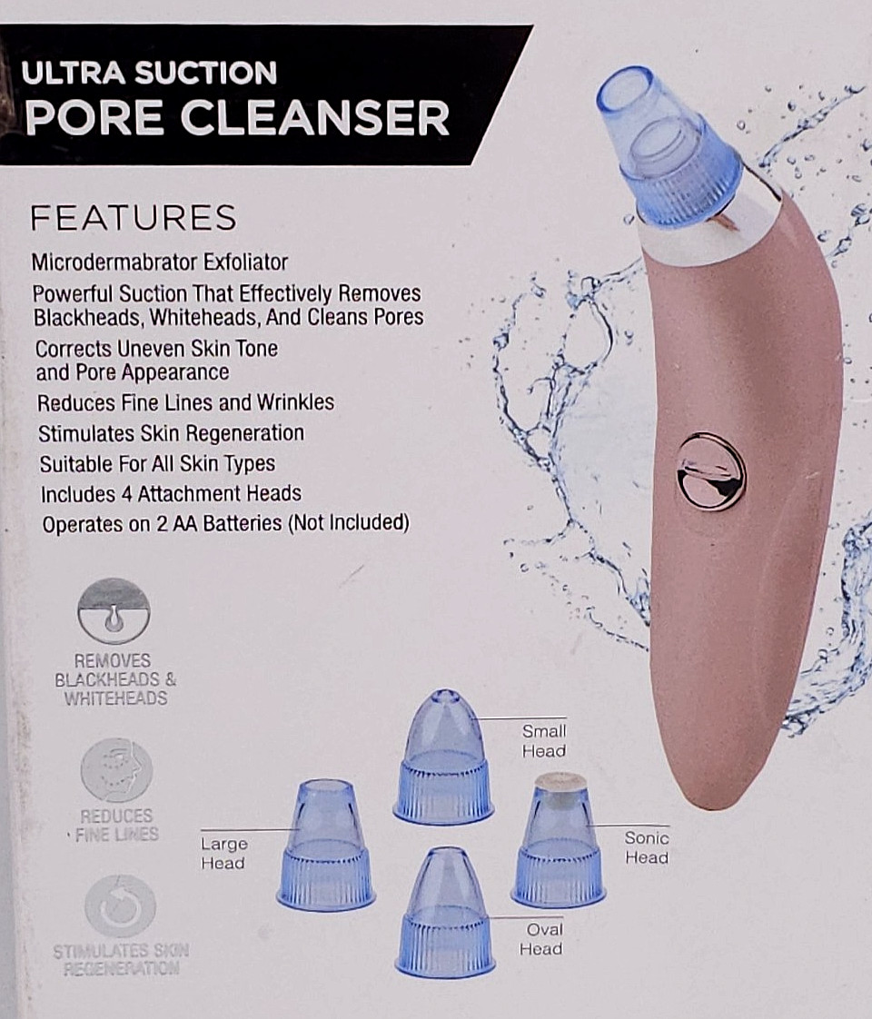 Vivitar Ultra Suction Facial Pore Cleanser Exfoliator Acne Blackheads Whiteheads