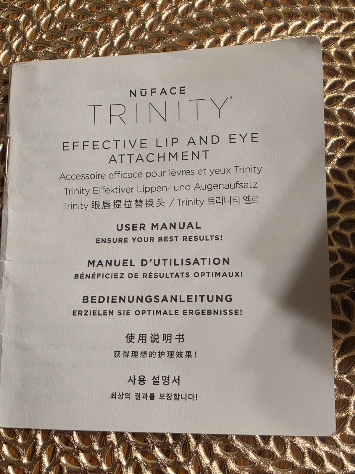 NuFACE Trinity Effective Lip & Eye Attachment Microcurrent Treatment FDA Cleared