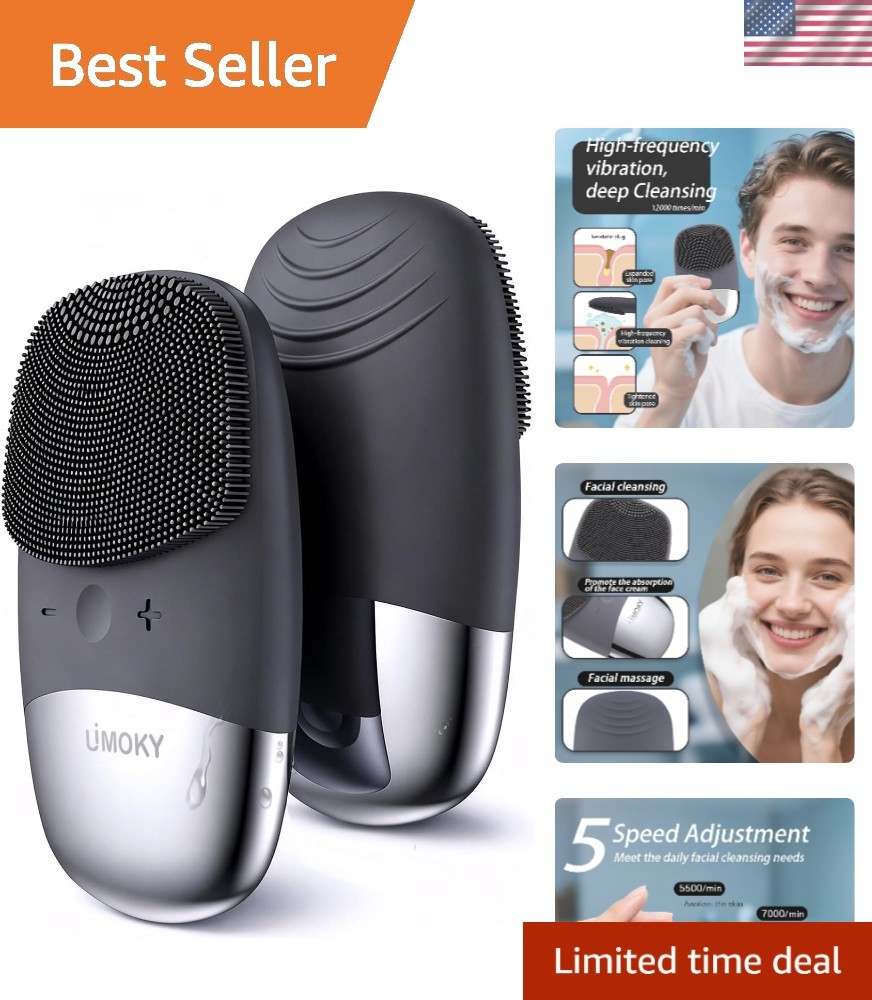 High-Frequency Vibration Facial Brush for Radiant Skin – Portable & Rechargeable