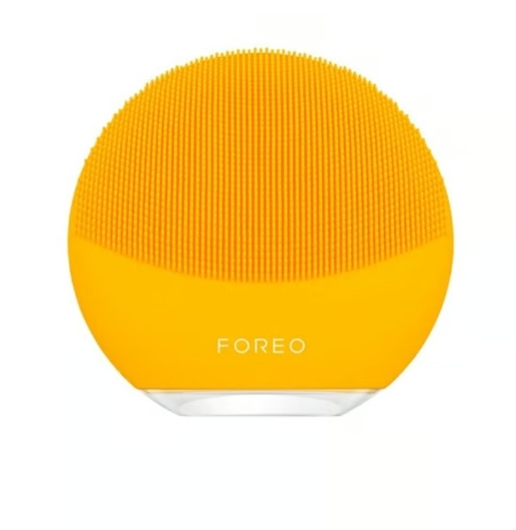 FOREO LUNA Mini 3 Silicone Facial Cleansing Brush, Sunflower Yellow