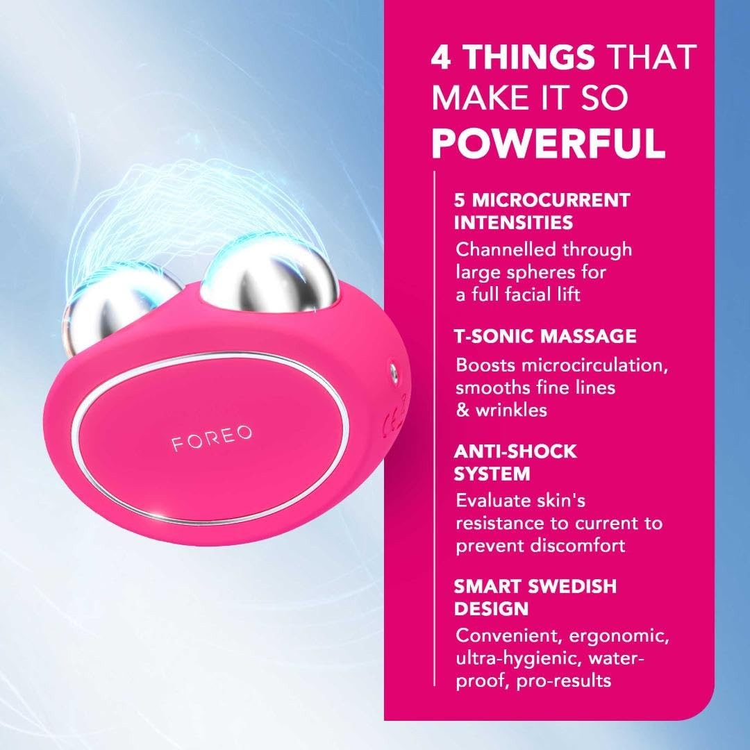 FOREO Bear Microcurrent Facial Device – Face Sculpting Tool – Instant Face Lift