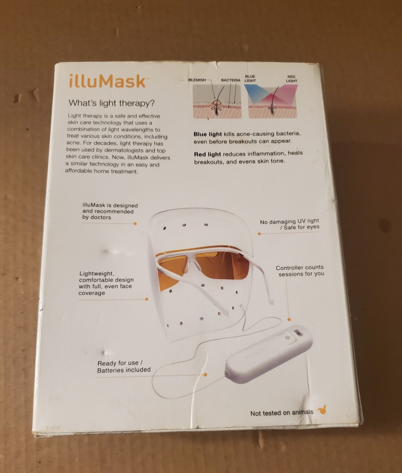 illuMask Acne Phototherapy Light Therapy Mask