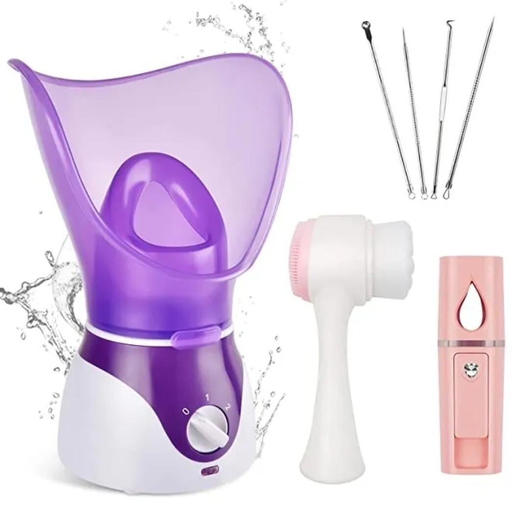 NEW! Crybeno Facial Steamer for Face, Nano Ionic Deep Cleaning Portable Steamer