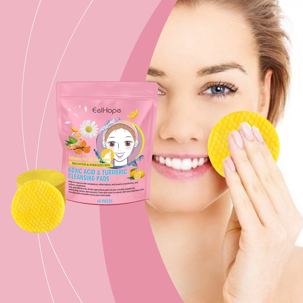 turmeric cleansing pad ntly cleanses facial skin moisturizing