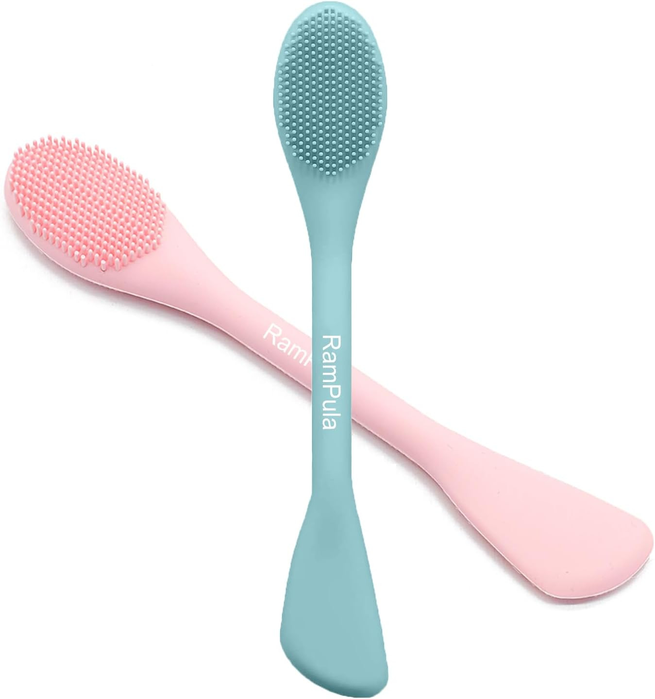 Facial Cleansing Brush, 2 in 1 Silicone Face Mask Brush & Face Scrubber, for Exf
