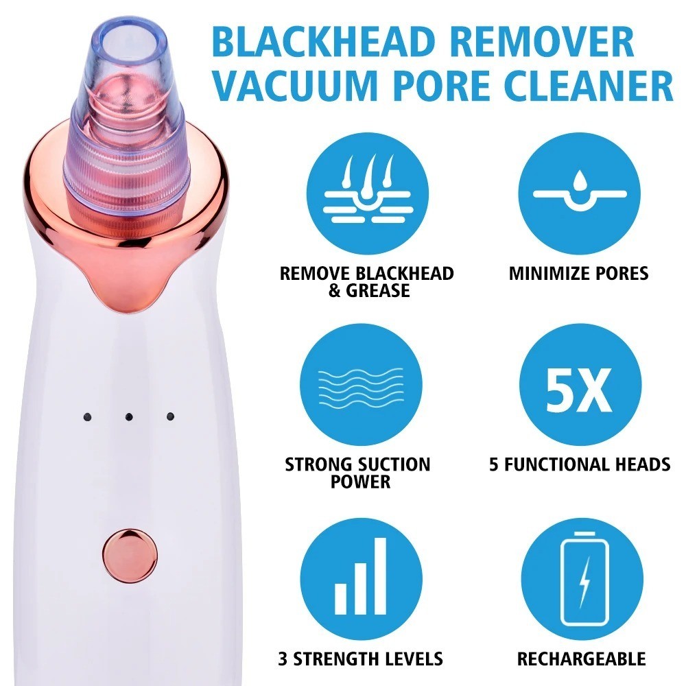 Electric Blackhead Remover Pore Vacuum Suction Face Cleaner