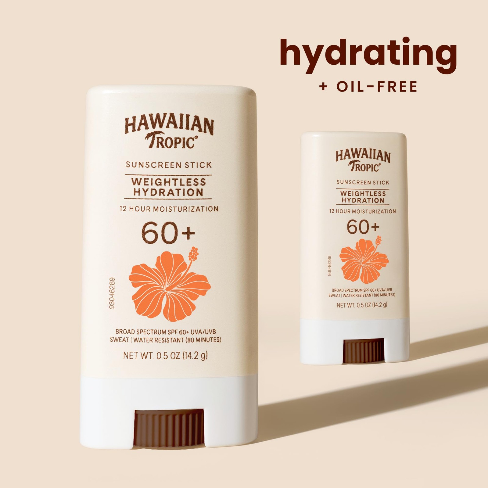 Hawaiian Tropic Weightless Hydration Sunscreen 0.5 Ounce (Pack of 1), Beige