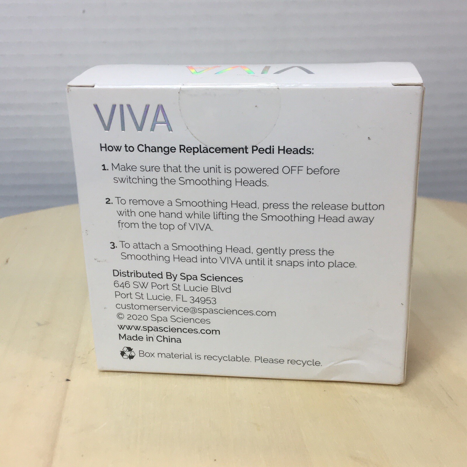 Spa Sciences VIVA Advanced Pedicure Replacement Smoothing Pedi Heads Sealed