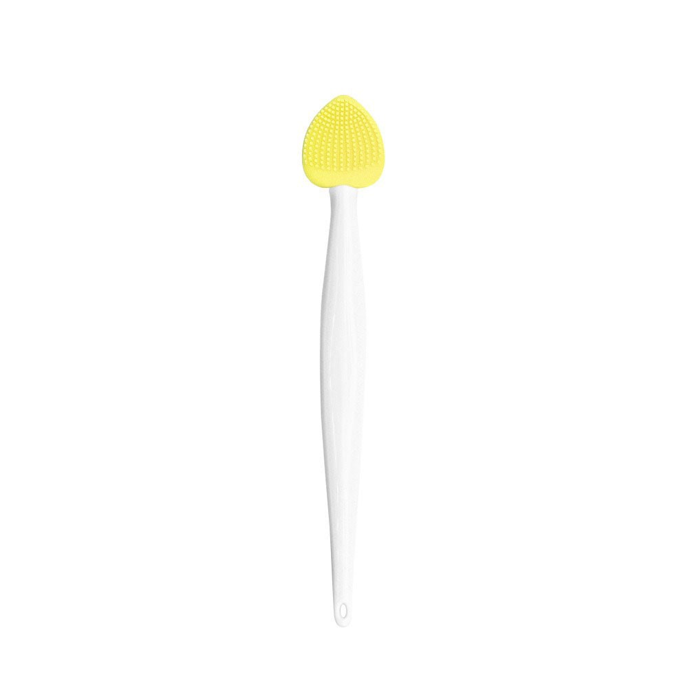 Soft Flexible Hygienic Deep-Cleansing Massaging Double-Sided Silicone Nose Brush