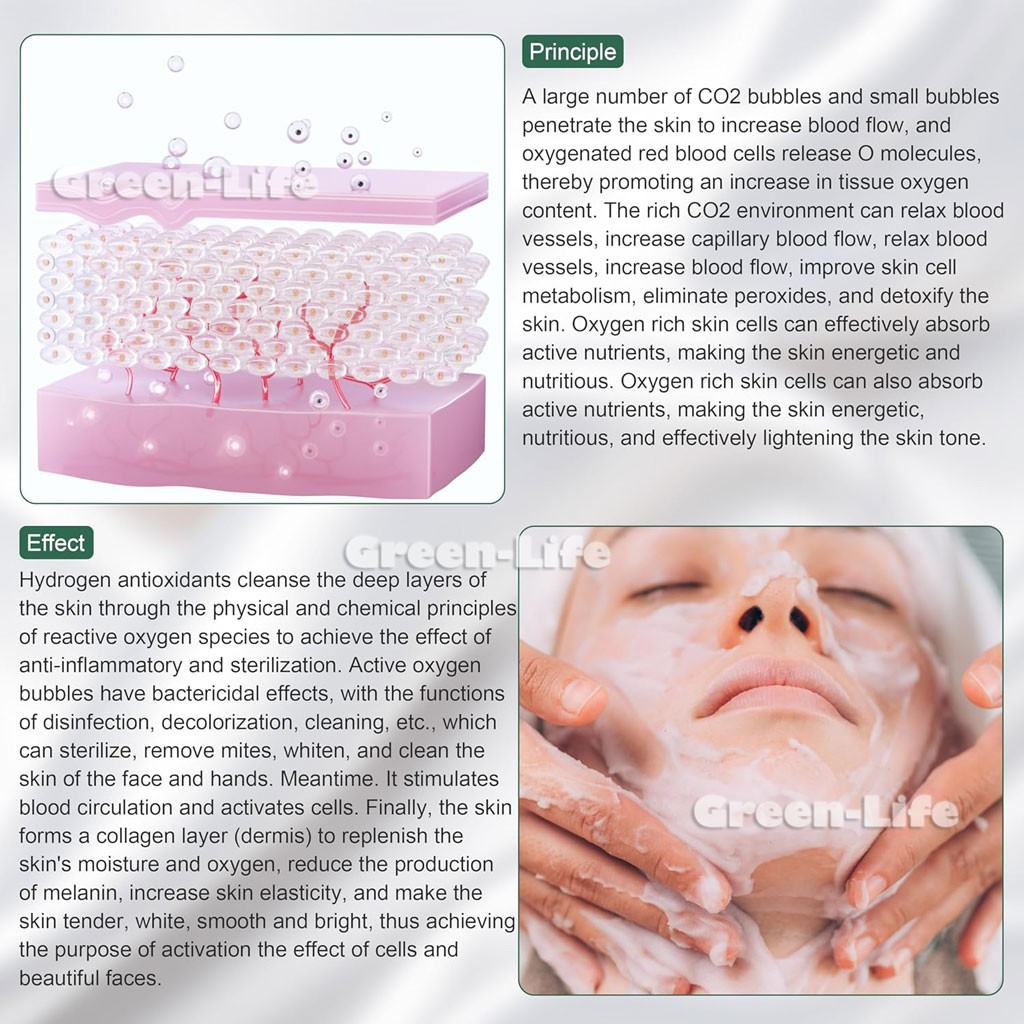 Magic Oxygen Bubble Machine Skin Cleaning Beauty Salon Facial Deep Clean Tender