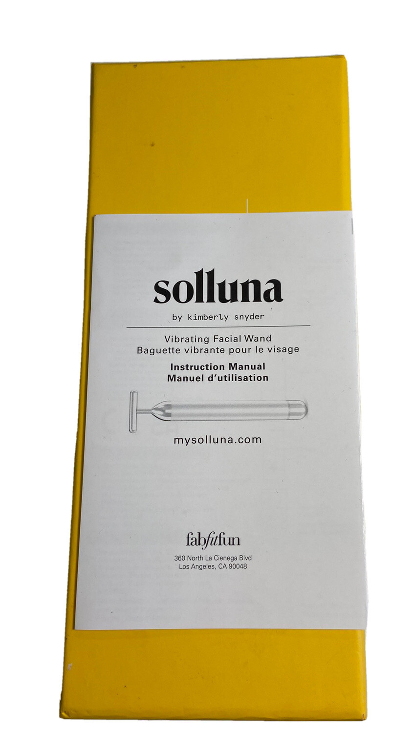 Solluna by Kimberly Snyder Vibrating Facial Wand Used – In Original Box