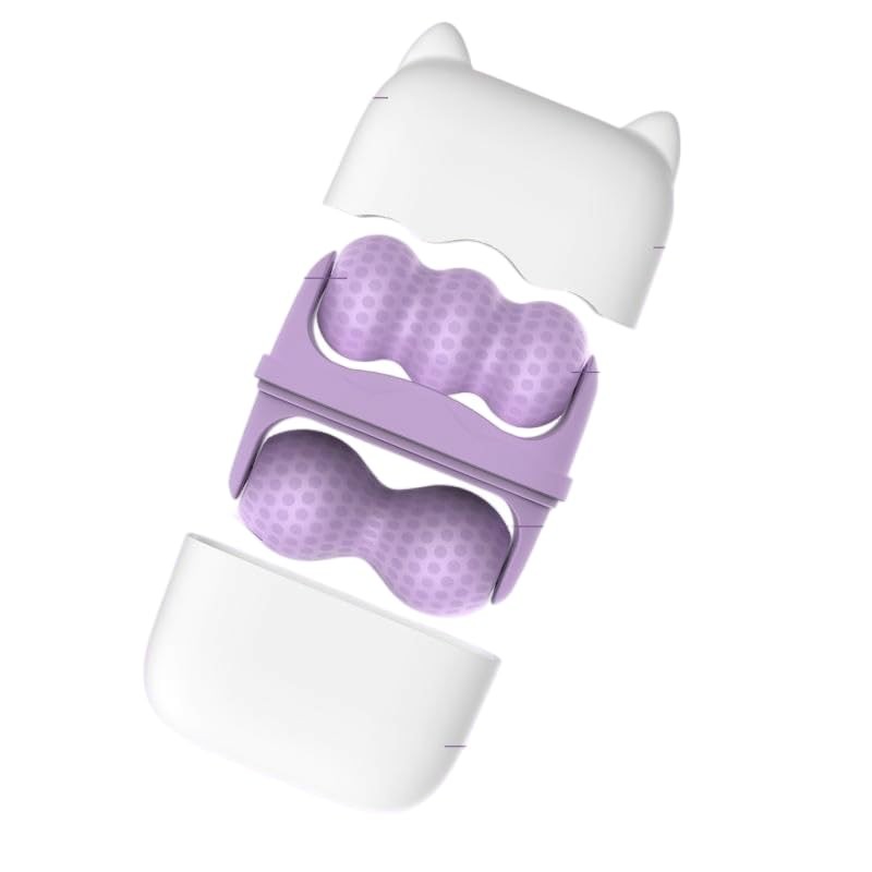 Ice Roller for Face Eyes Multi Functional Facial Skin Care Tools with 2 white