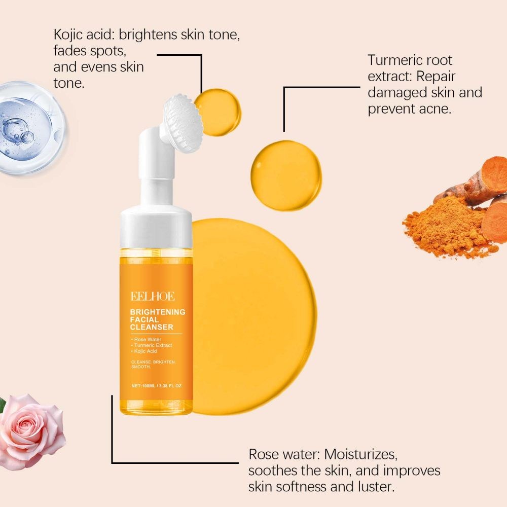 Turmeric Pore Firming Cleanser Cleansing Facial Grease Skin