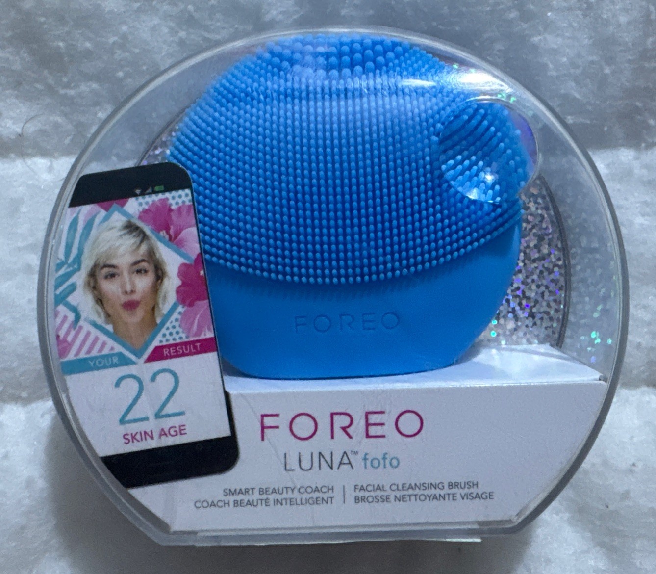 Foreo Luna Fofo Smart Face Cleanser Aquamarine New Sealed Retail Package