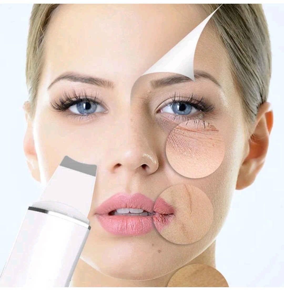 Skin Scrubber 3 in 1 Spatula Face Cleansing Skin Ultrasonic Blackheads Anti Wrinkle