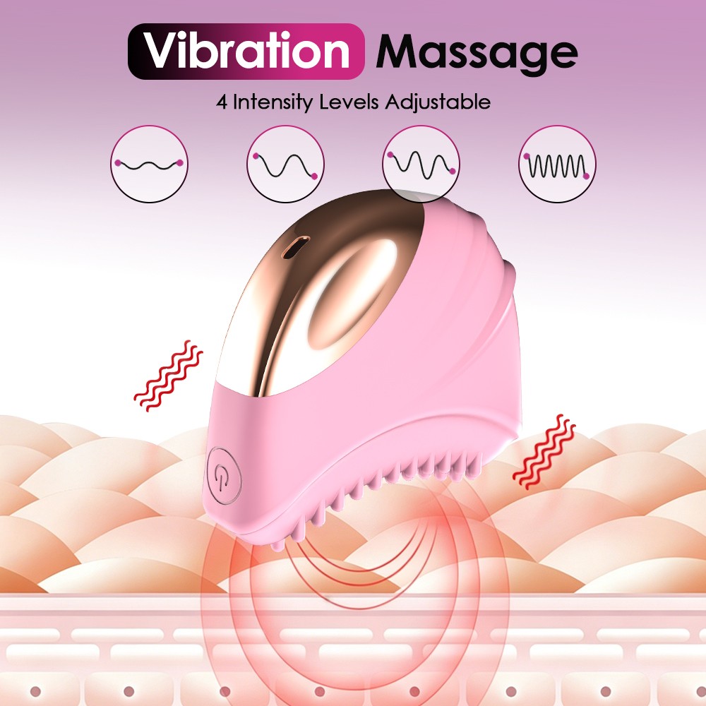 Lymphatic Drainage Face Brush – Curved Massager for Sculpting, Reduces Puffiness