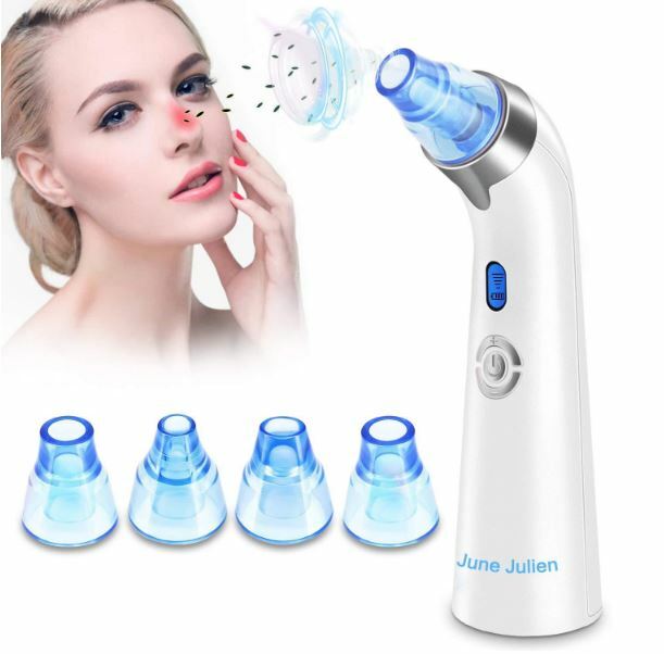 Blackhead Remover Vacuum – June Julien Facial Pore Cleanser Electric Acne Comedo