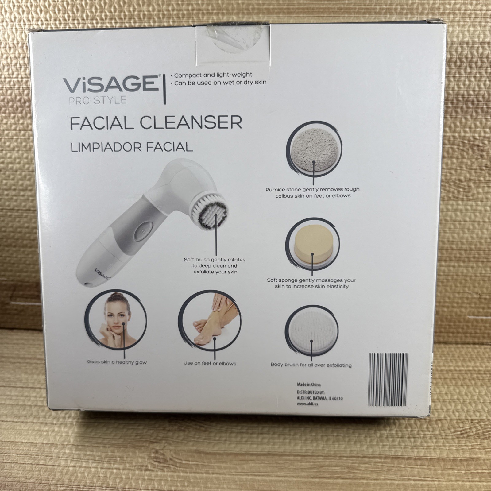 Visage Pro Style Facial Cleanser NIB Spinning Brush Model GT-FCr-02 New