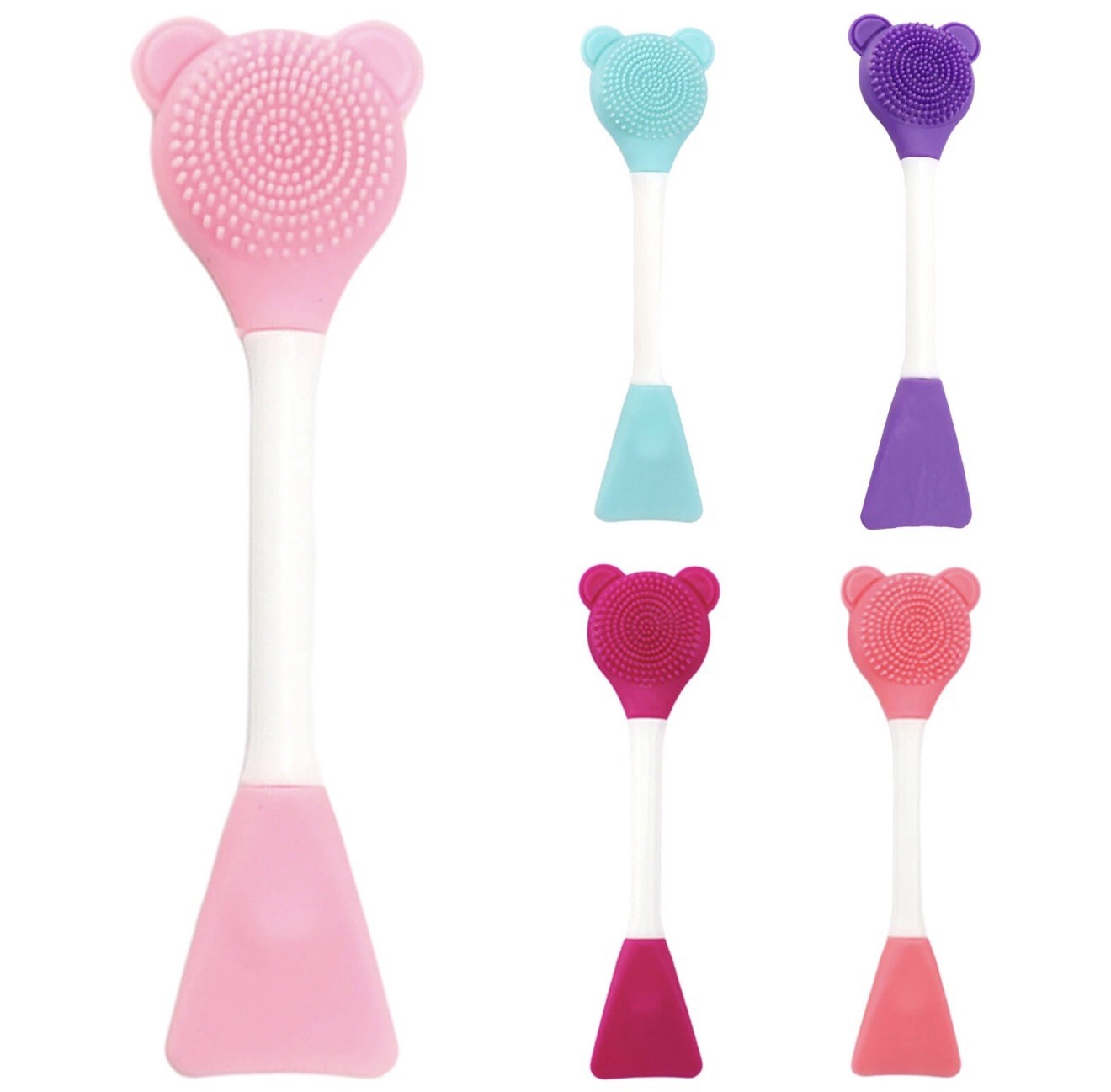 1pc Face Mask Applicator For Facial Clean Mask Scraper Cute Facial Wash Brush