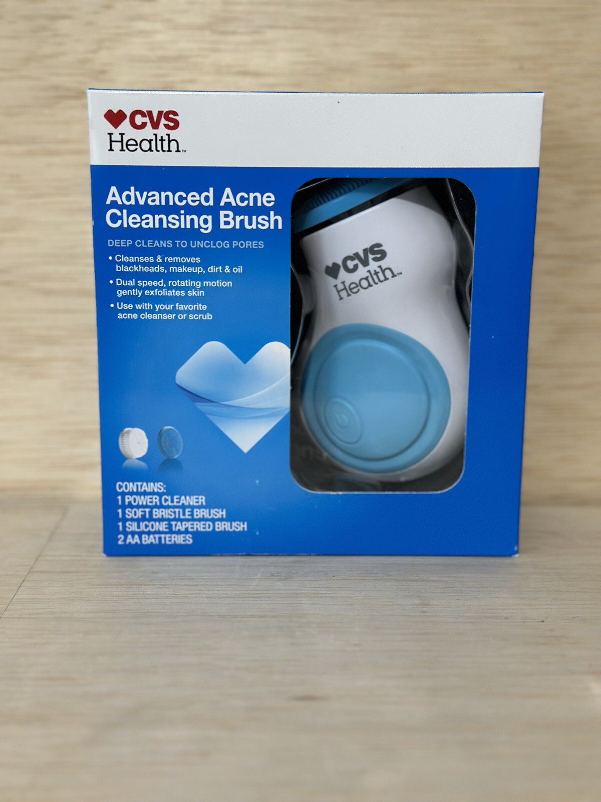 Advanced Acne Cleansing Brush by CVS Health Sealed Box NEW Batteries Included